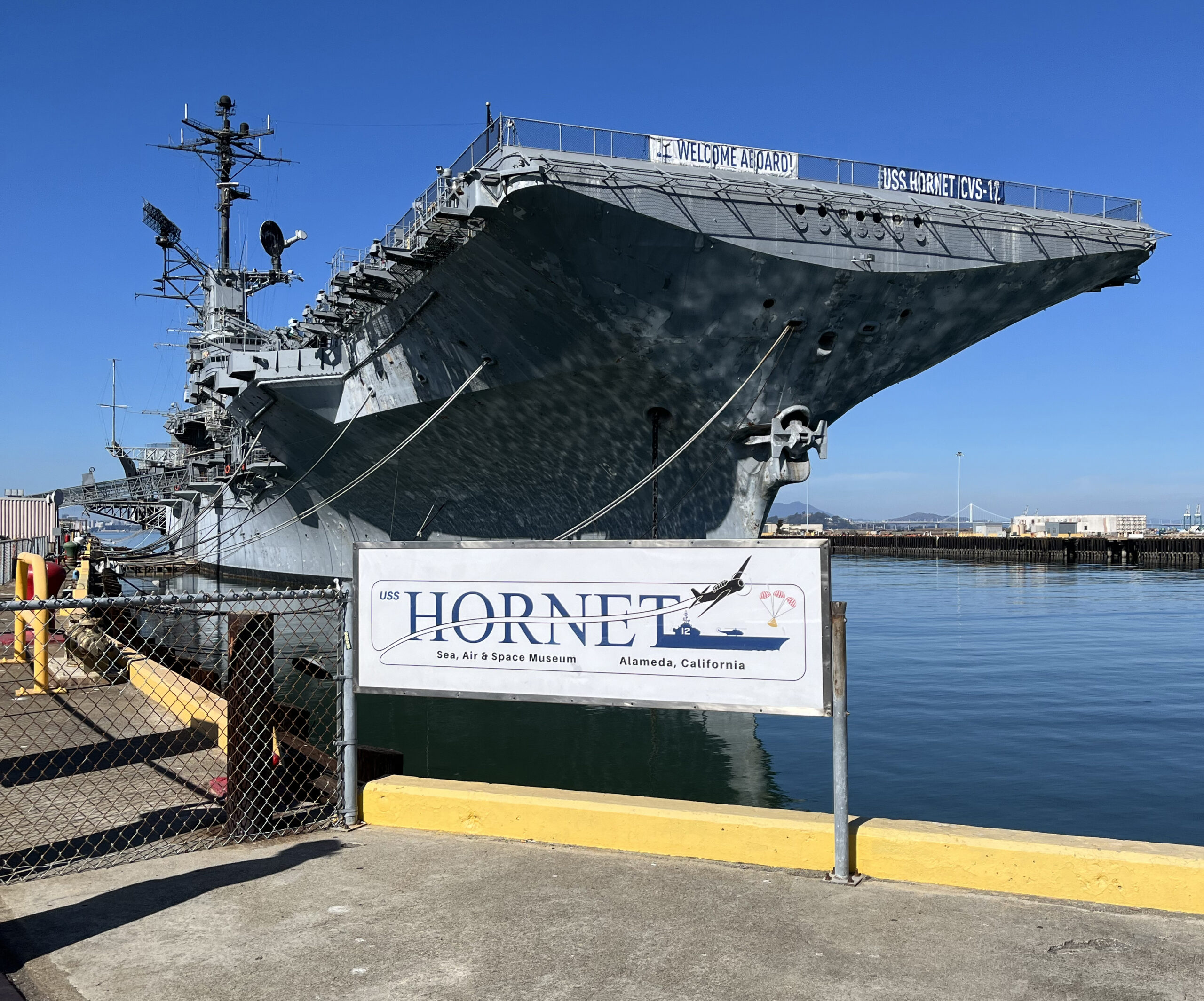 Entrance to the USS Hornet Sea, Air & Space Museum, Alameda, CA